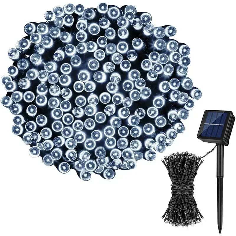 Chuỗi Đèn LED Ngoài Trời Năng Lượng Mặt Trời Trắng Ấm Chống Nước