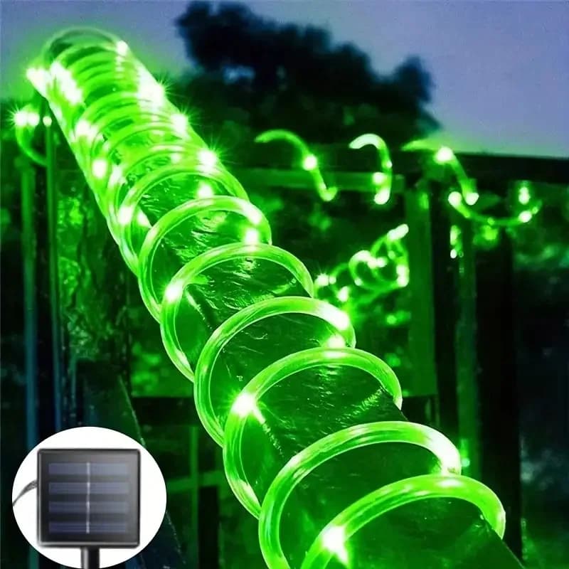Đèn dây LED năng lượng mặt trời lối đi, 8 chế độ