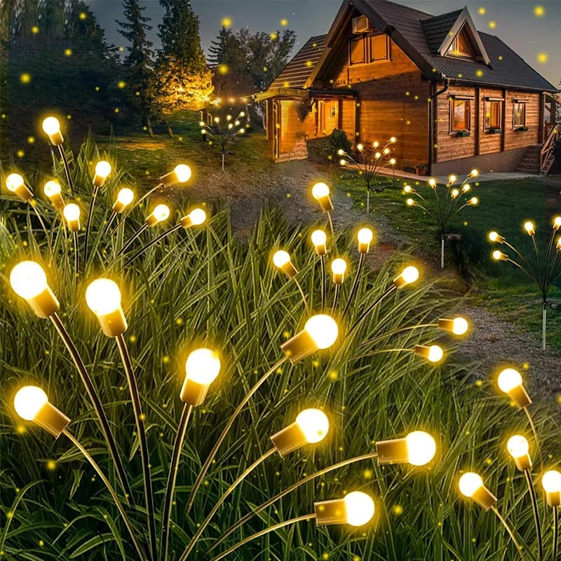 Đèn Sân Vườn Hình Đom Đóm Năng Lượng Mặt Trời, Chống Nước
