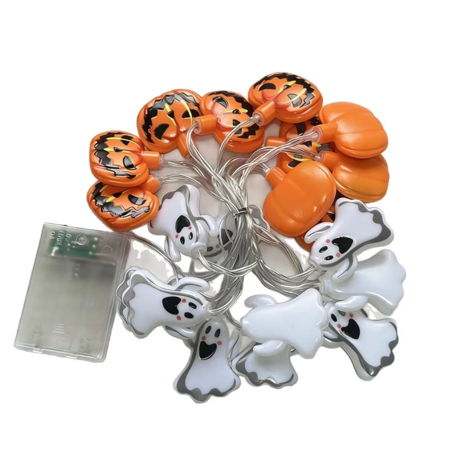 Đèn LED Chuỗi Ma Và Bí Ngô Halloween Chạy Pin