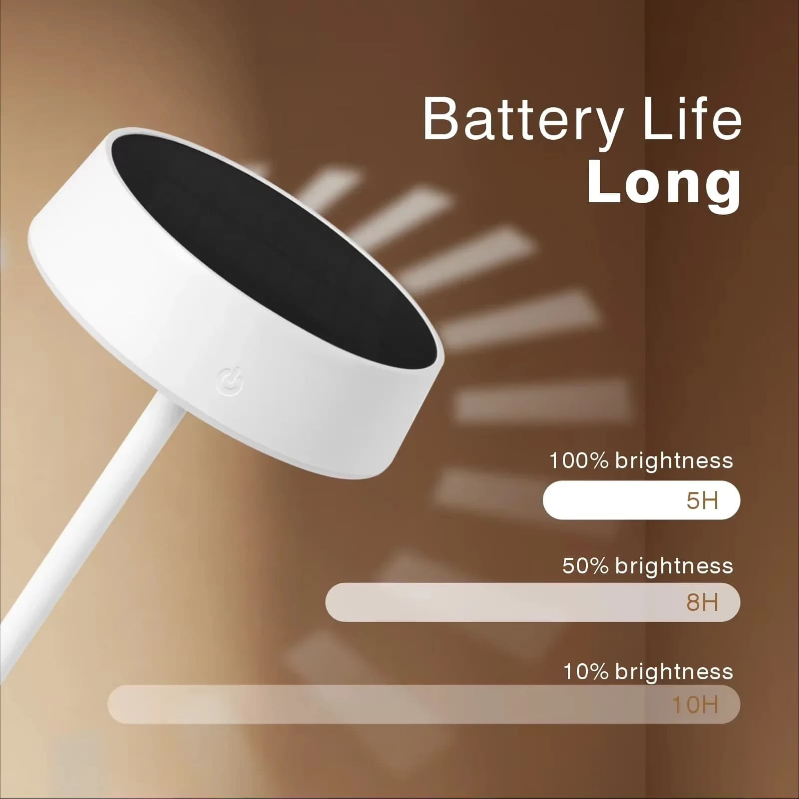 Đèn Bàn LED Năng Lượng Mặt Trời, Sạc Kép USB, Có Thể Điều Chỉnh Độ Sáng
