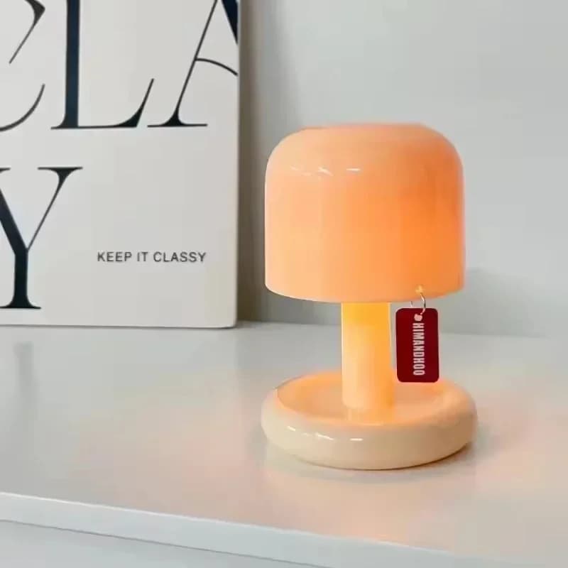 Đèn hoàng hôn nấm sạc pin, Đèn LED ngủ cảm ứng