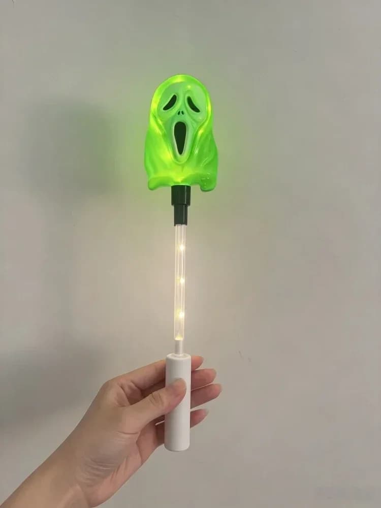 Đèn Phép Thuật Halloween Đầu Ma Đa Sắc LED